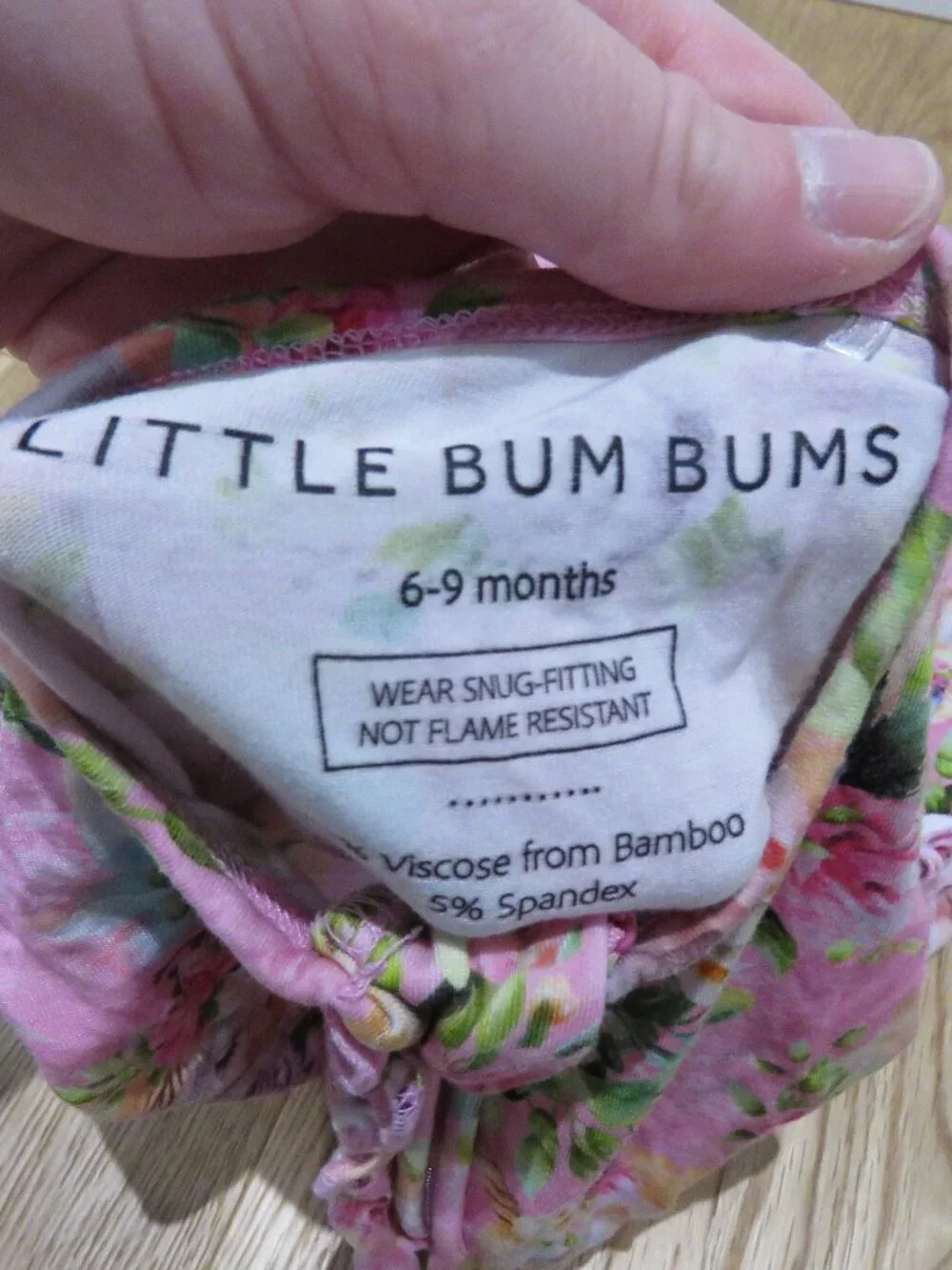 LITTLE BUM BUMS Horn to be Wild Unicorn Ruffle Baby Romper Bamboo 6-9 Months